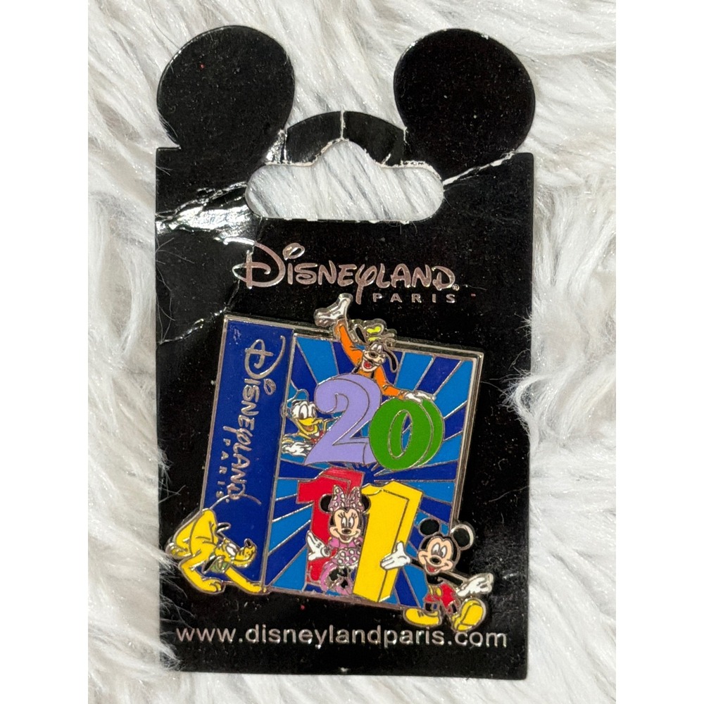 Disneyland Paris 2011 Fab 5 Mickey Minnie Donald Goofy Pluto Enamel Pin PIN FAB5